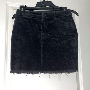 Corduroy mini skirt